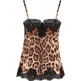 Top in raso stampa leopardo F72K9T FSAXYHY13M DOLCE & GABBANA 