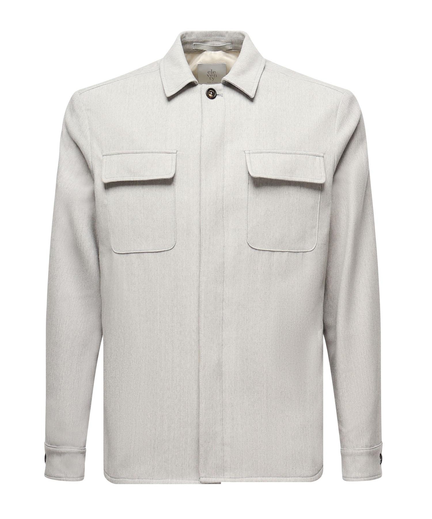Overshirt in misto lana L70GIAJ17TES0L065 13 ELEVENTY 