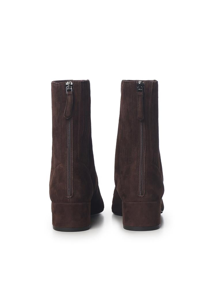 Stivaletti Saint Honore in suede SHOMIDB8 SUEESP AQUAZZURA 