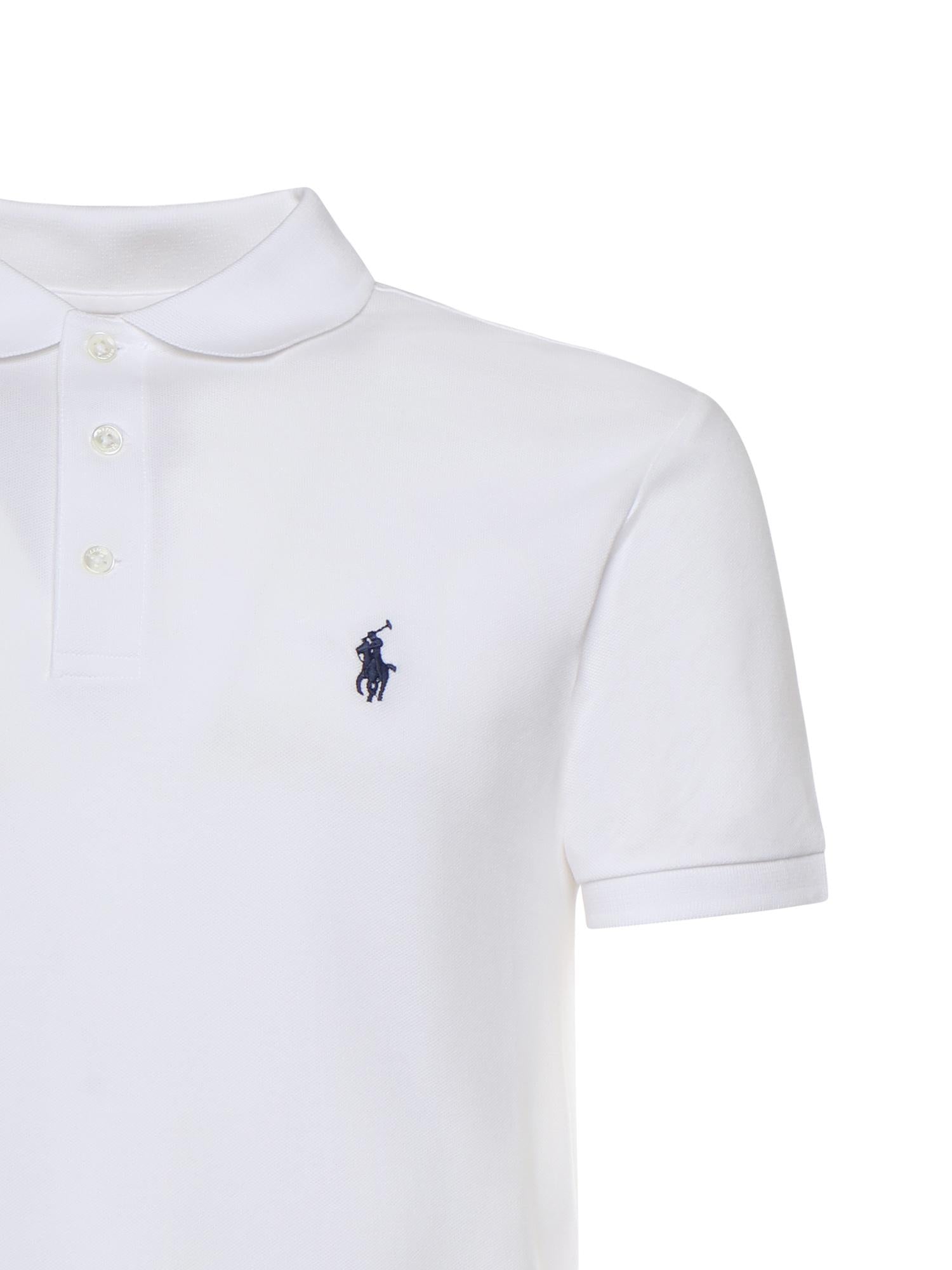 Polo in cotone con logo 710941439 002 POLO RALPH LAUREN 