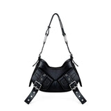 Borsa a spalla Y2K.002 FBBP70002 -NERO/NIKEL BIASIA 