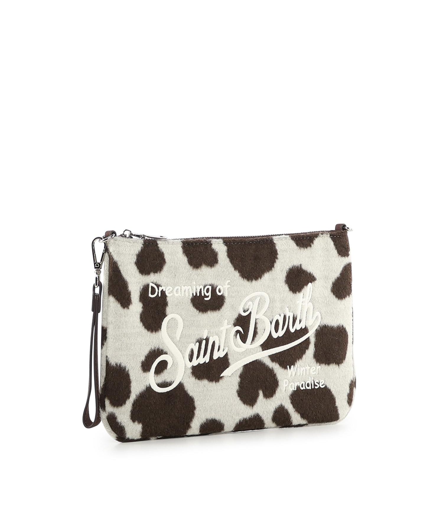 Pochette in misto lana con logo PAR0025 01434I MC2 SAINT BARTH 