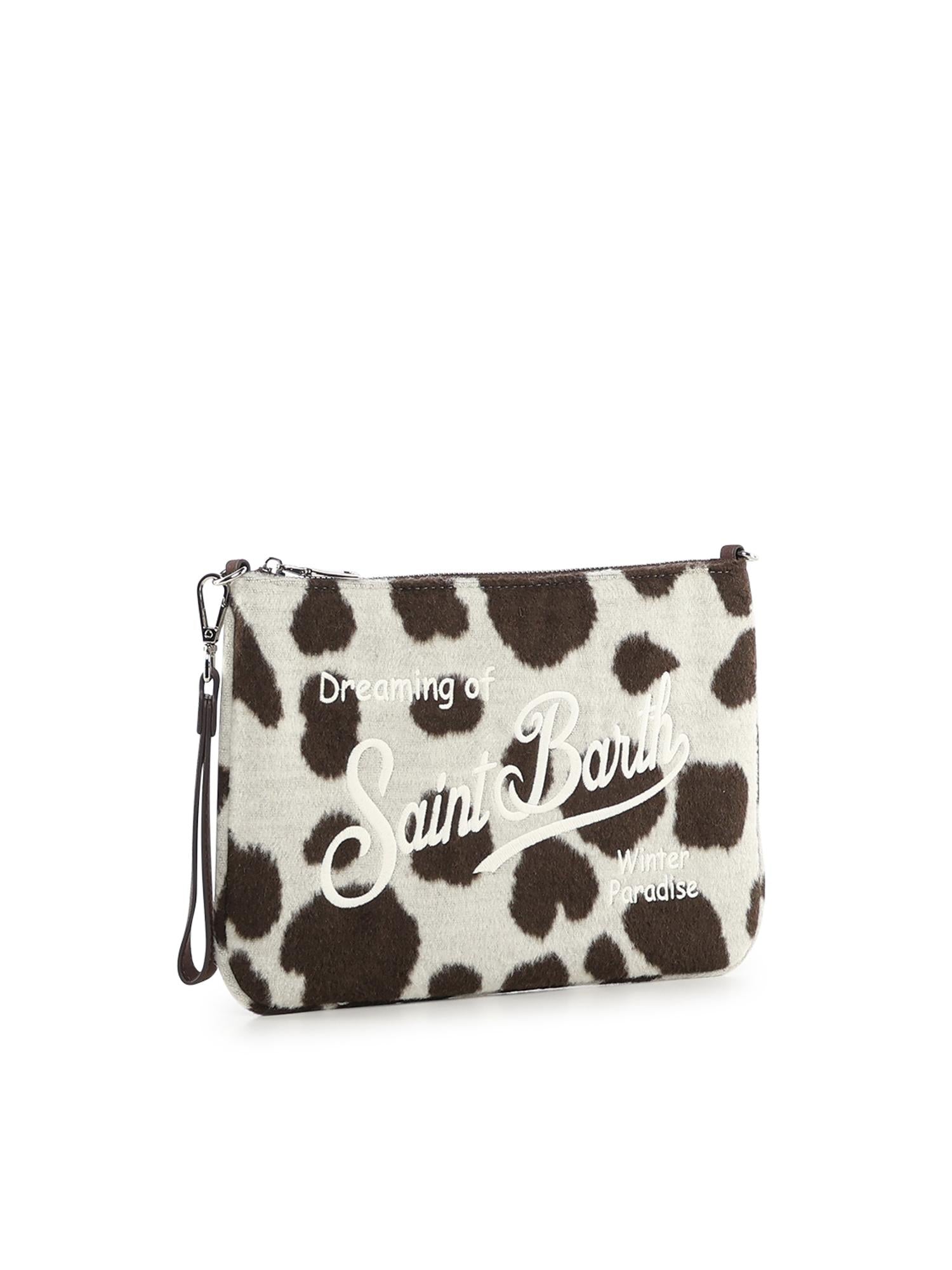 Pochette in misto lana con logo PAR0025 01434I MC2 SAINT BARTH 