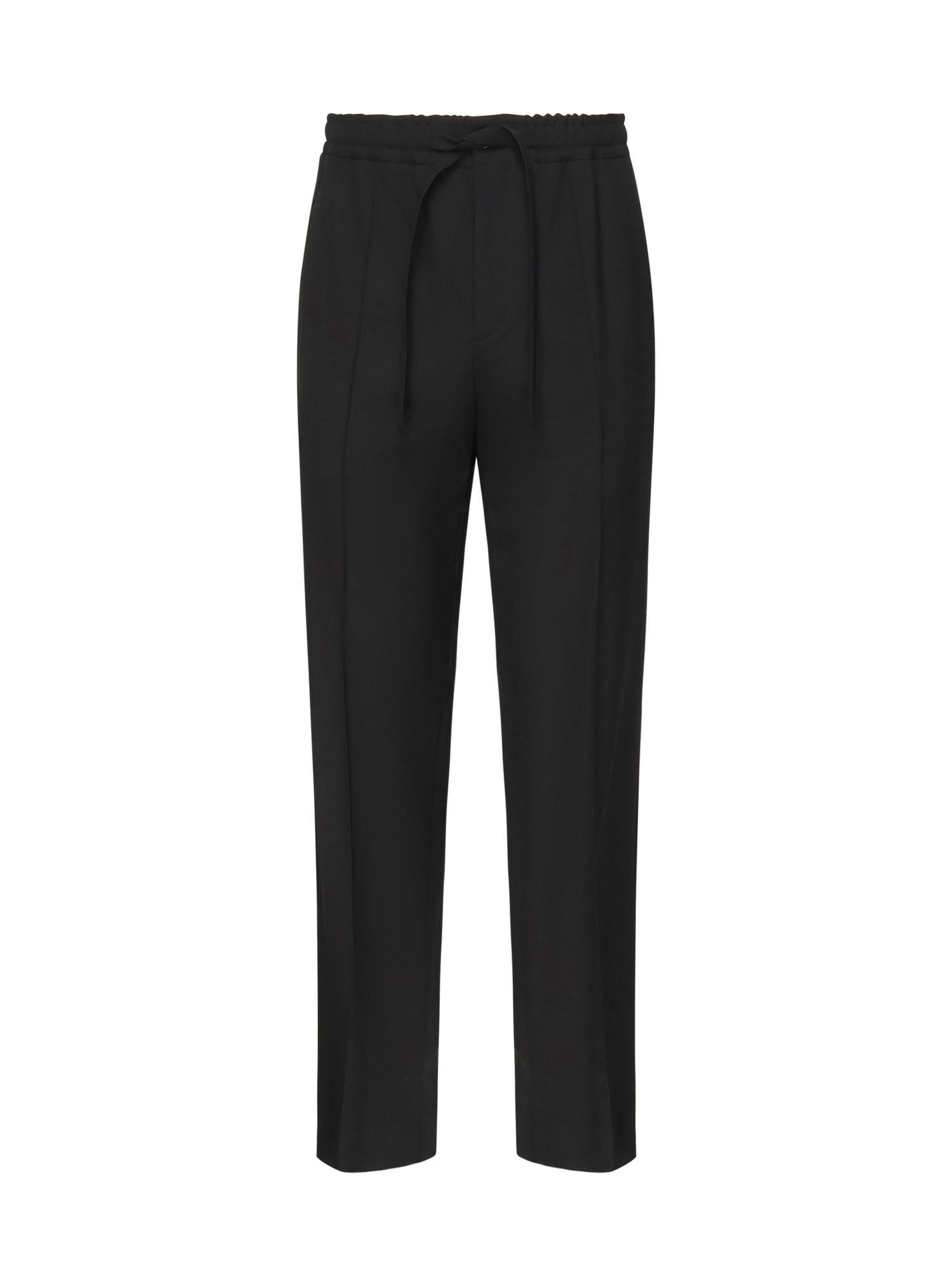 Pantaloni regular in lana vergine 7V3RBN31 AV50NO VALENTINO GARAVANI 