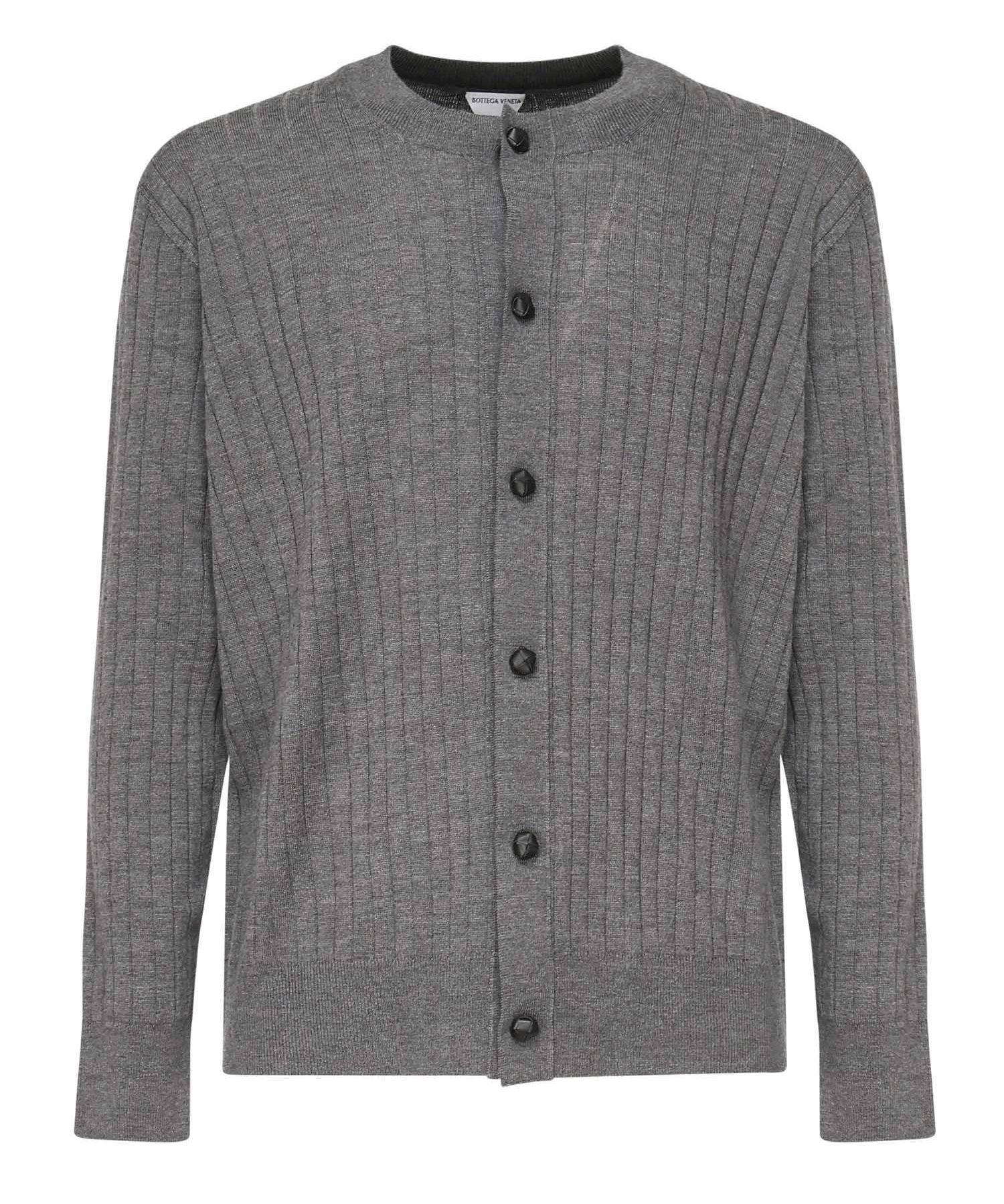 Cardigan in lana a coste 838111 V5L701370 BOTTEGA VENETA 