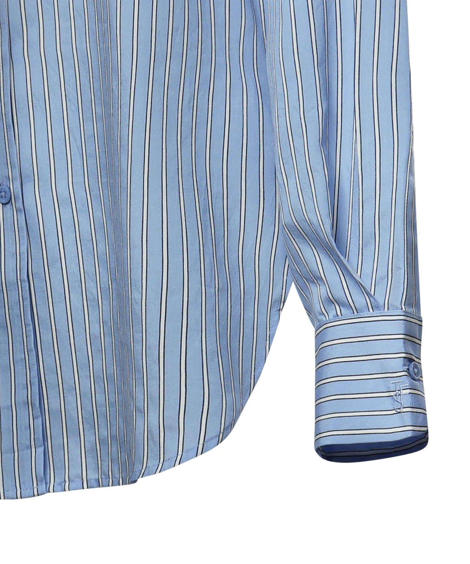 Camicia Peri a righe in misto viscosa CHFS22078923  THE FRANKIE SHOP 