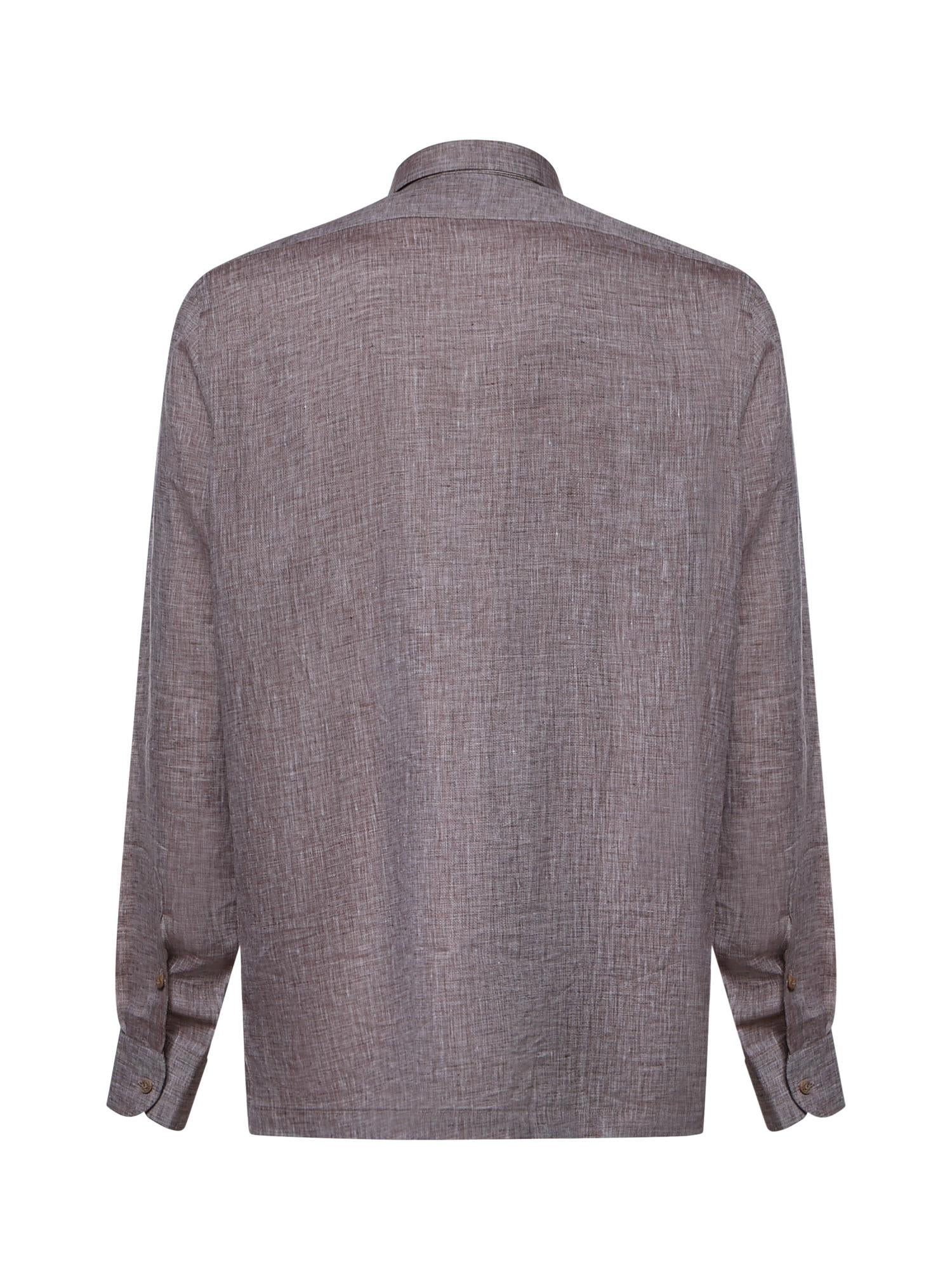 Camicia Rits in lino RITS KAKI GALIANO 