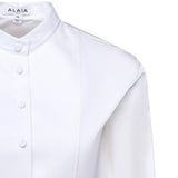 Body-camicia in popeline di cotone AA9B0416T611C 000 ALAIA 