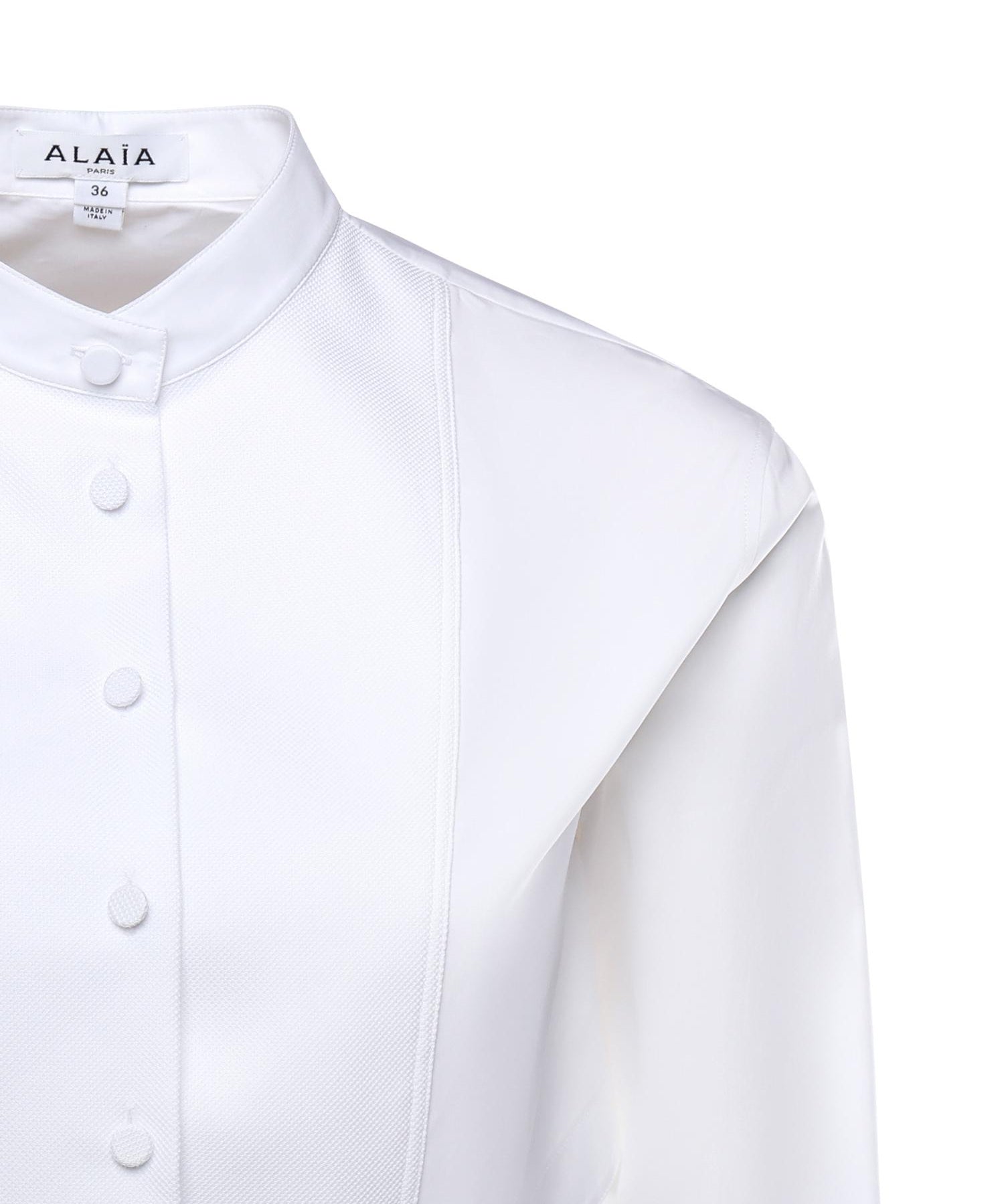 Body-camicia in popeline di cotone AA9B0416T611C 000 ALAIA 