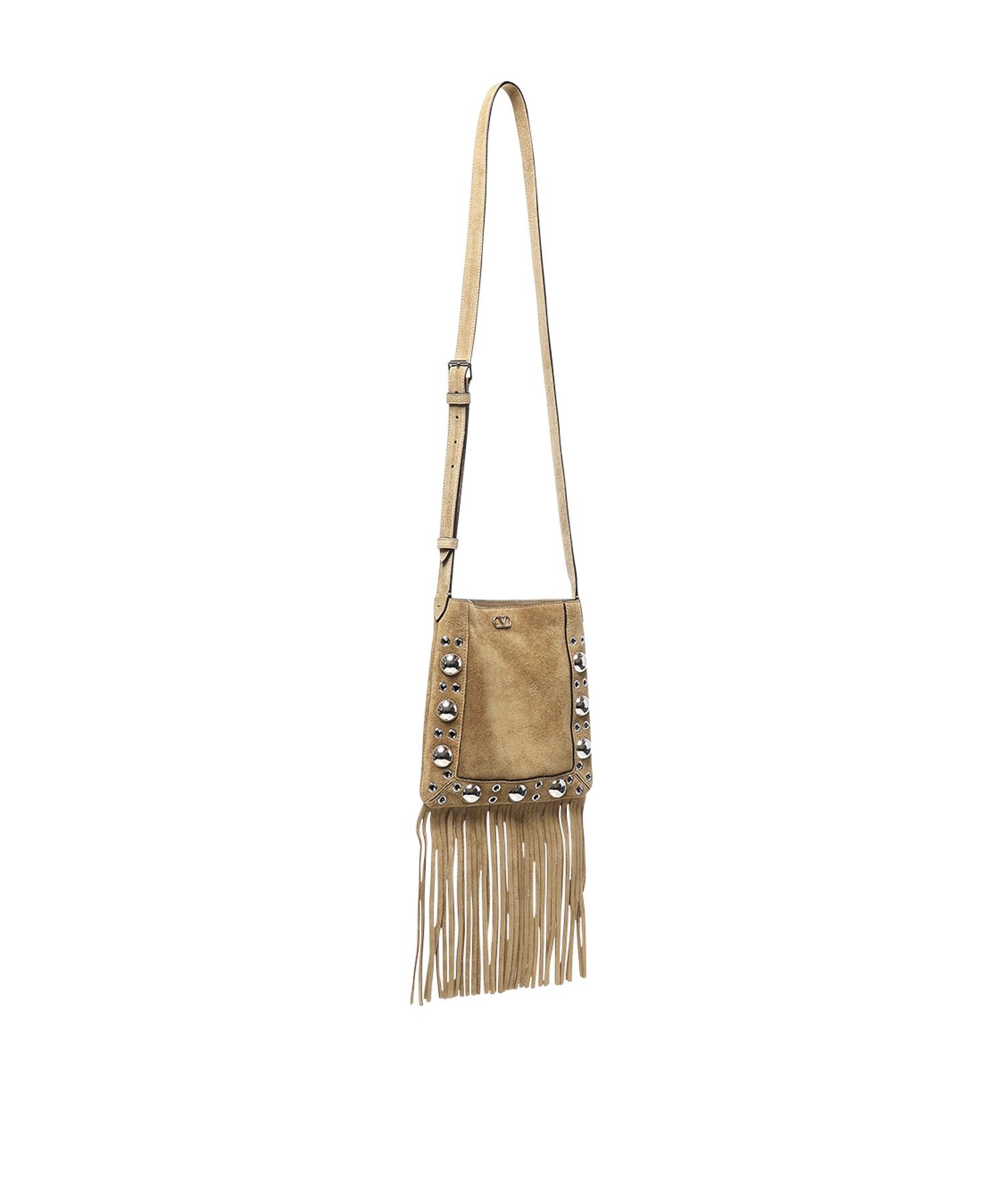 Borsa Nellcôte VLogo in suede con borchie 7Y2B0R34 JETRDX VALENTINO GARAVANI 