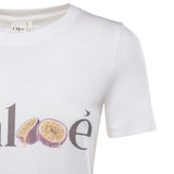 T-shirt in jersey di cotone con logo CH26SJH08197 101 CHLOÉ 