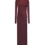 Abito lungo Sophie T180129A TJV045ROUGE NOIR THE ANDAMANE 