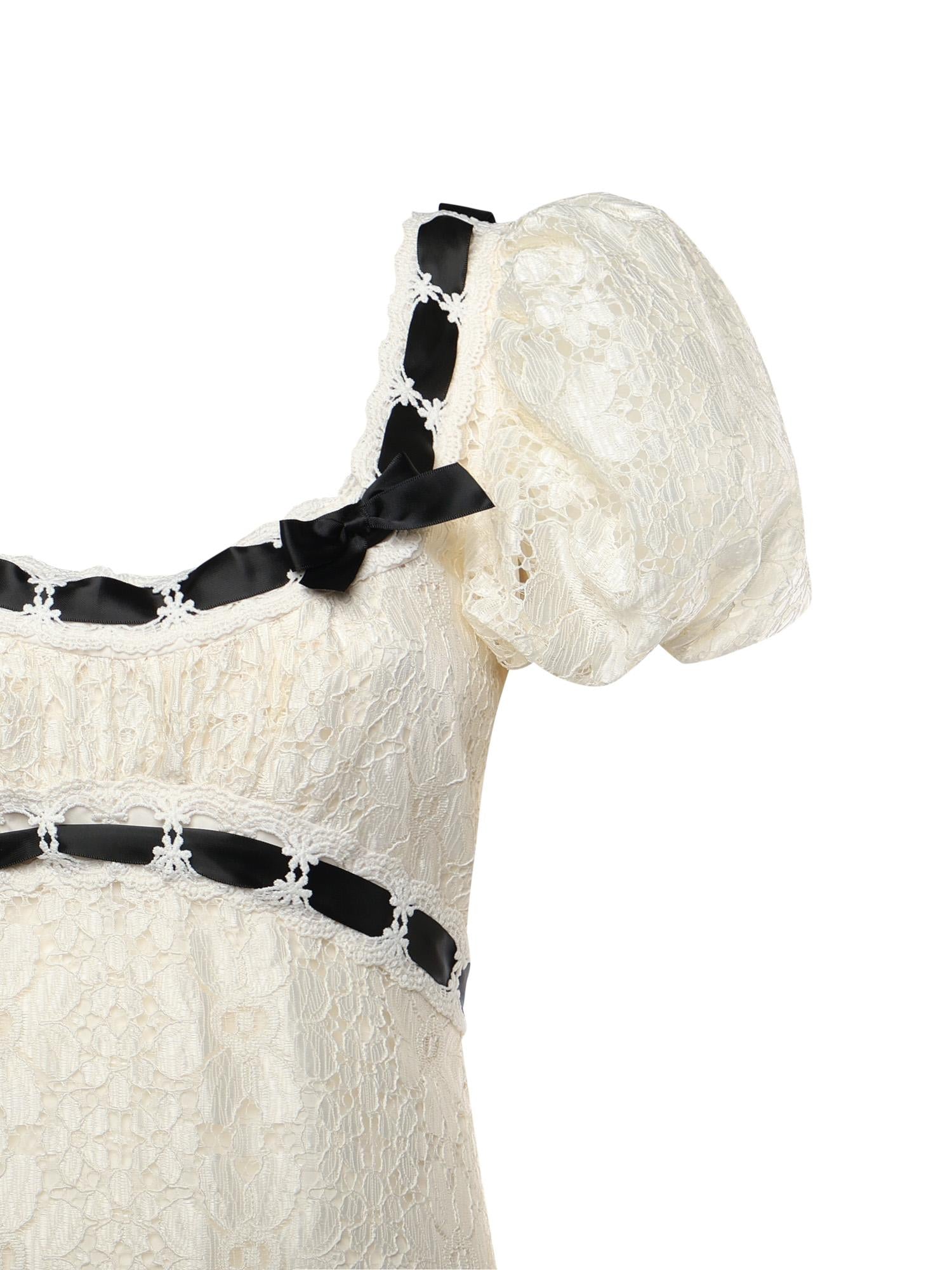 Abito lungo in pizzo CD3967 CREAM FOR LOVE & LEMONS 