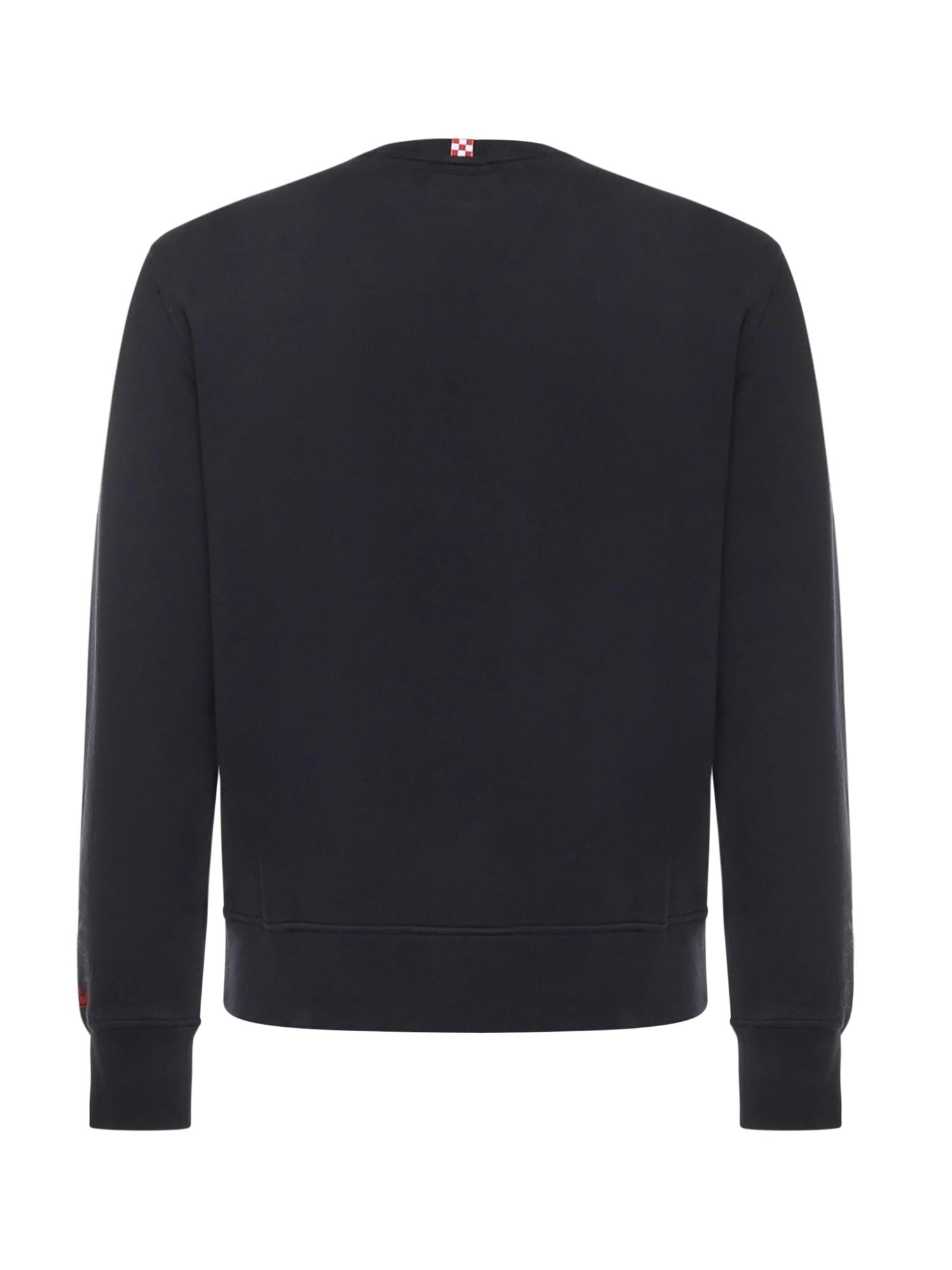 Felpa in cotone con stampa<BR/> SOH0004 00626I MC2 SAINT BARTH 