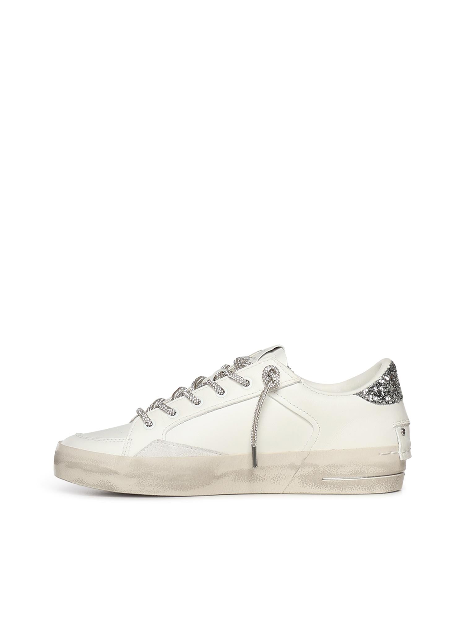 Sneaker Sk8 Deluxe in pelle<BR/> 29111PP8 WHITE CRIME LONDON 