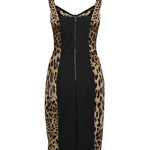 Abito corsetteria midi stampa leopardo F63D4T FSADDHY13M DOLCE & GABBANA 