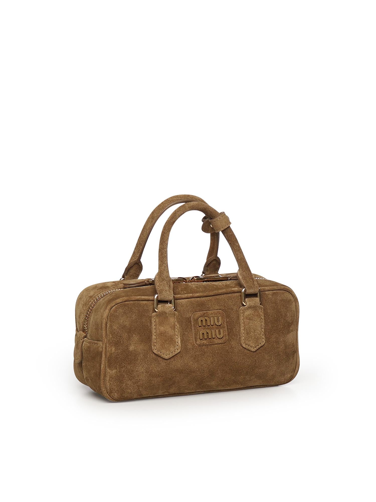 Bauletto Arcadie in pelle scamosciata 5BB142 2CS4F0393 MIU MIU 