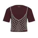 T-shirt cropped in cotone 105145 A2LTYI0 PINKO 