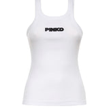 Tank top con logo 3D 107302 A3H6Z14 PINKO 