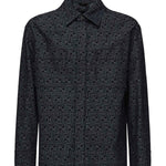 Giacca in denim FF Jacquard FW1321 AUX4F0BUZ FENDI 