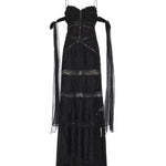 Abito Rita in seta e pizzo CD3447 BLACK FOR LOVE & LEMONS 