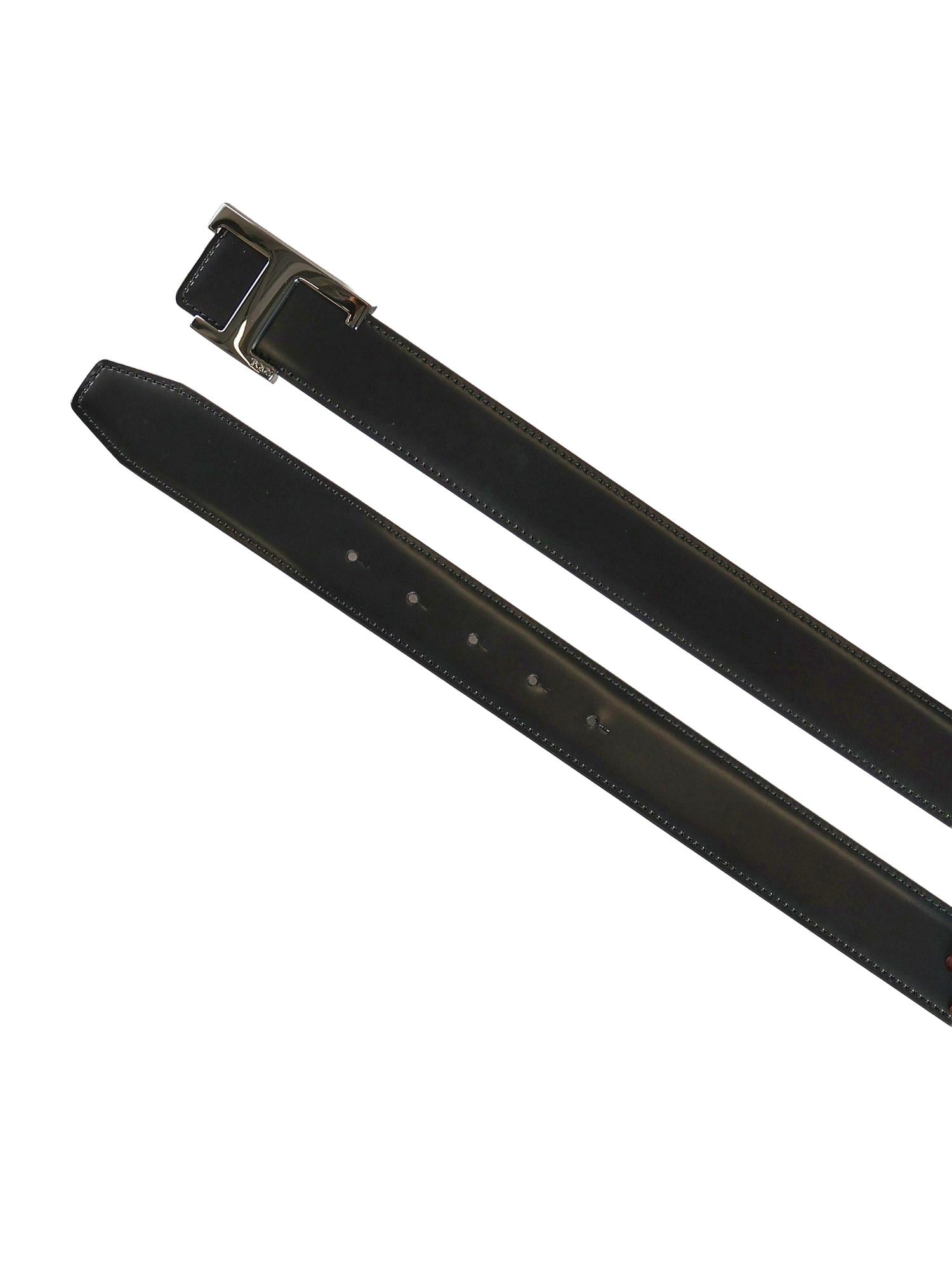 Cintura Reversibile T Timeless in pelle XCMCQR55100HDL 576C TOD'S 