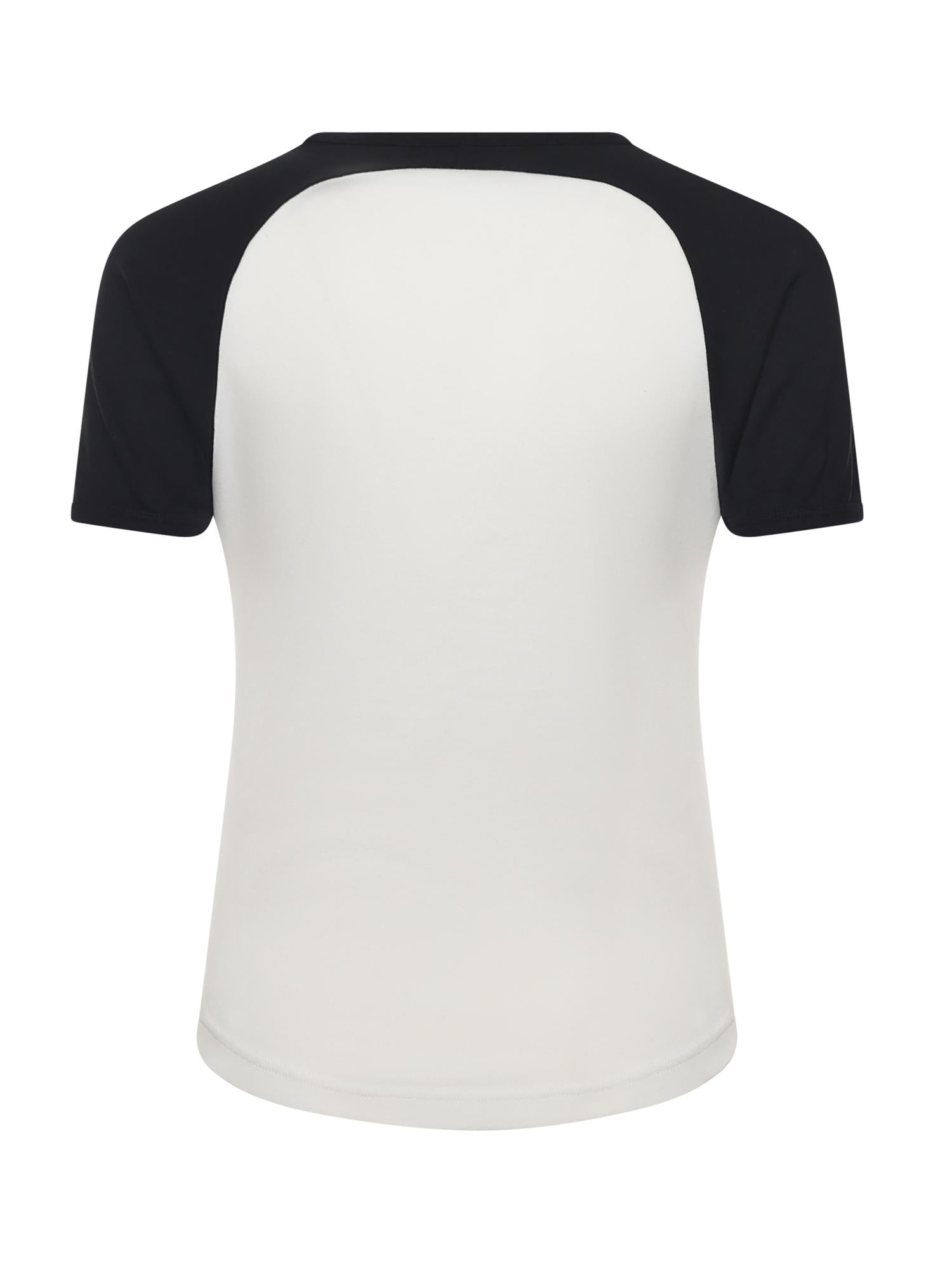 T-shirt Circle Contrast in cotone 325JTS214JS0203 0098 COURREGES 
