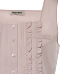 Top in popeline MT2245 10RGF0E18 MIU MIU 