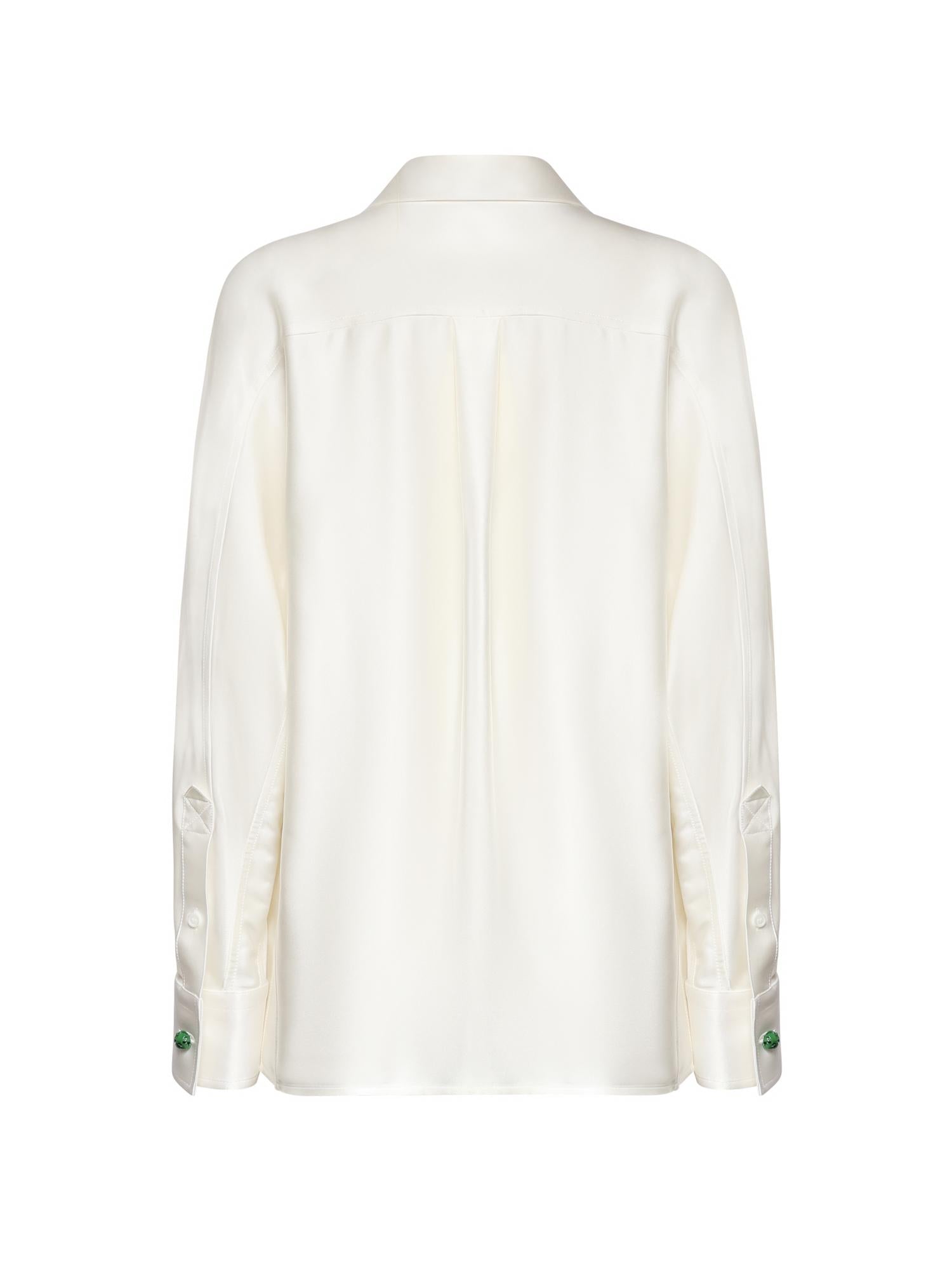 Camicia in satin di seta fluida 862348 V6H109071 BOTTEGA VENETA 