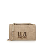 Borsa a spalla con logo JC4122PP0NKB1 10A LOVE MOSCHINO 