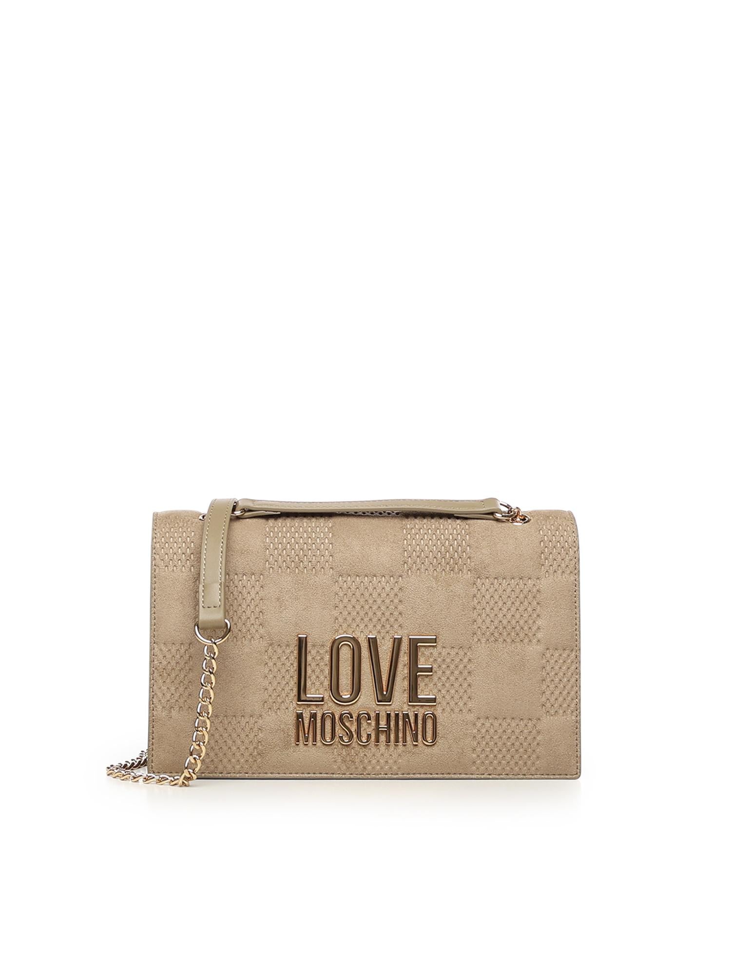 Borsa a spalla con logo JC4122PP0NKB1 10A LOVE MOSCHINO 