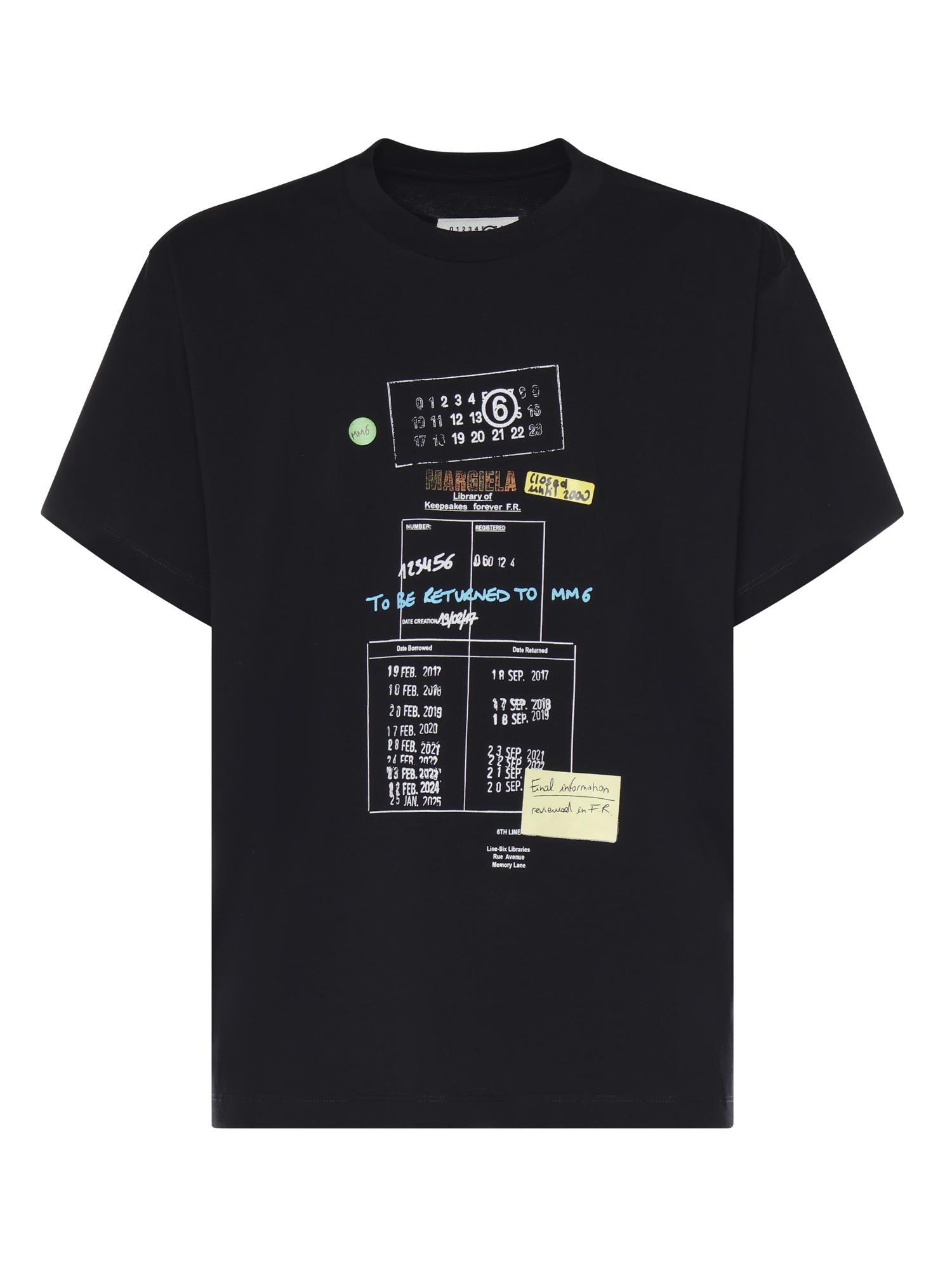T-shirt con stampa in cotone SH0GC0070 M20170900 MM6 Maison Margiela 