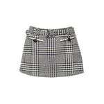 Skort in pied-de-poule<BR/> PF25111SK BW SELF-PORTRAIT 