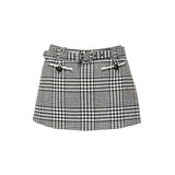 Skort in pied-de-poule<BR/> PF25111SK BW SELF-PORTRAIT 