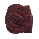 Minigonna in raso con fiore 114820 2734 ROTATE 