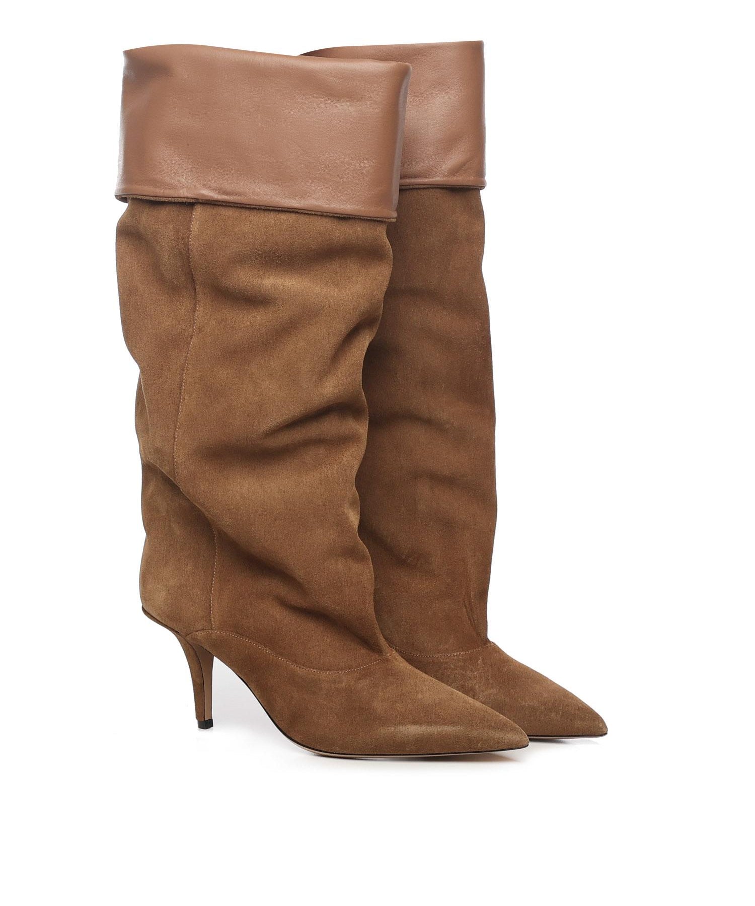 Stivali in pelle scamosciata PX1685XV0SN SIGARO COGNAC PARIS TEXAS 