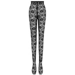 Leggings in pizzo stretch 759376 Y4H061000 SAINT LAURENT 