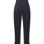 Pantaloni gessati a palloncino in lana 105707 A2QYEZ1 PINKO 