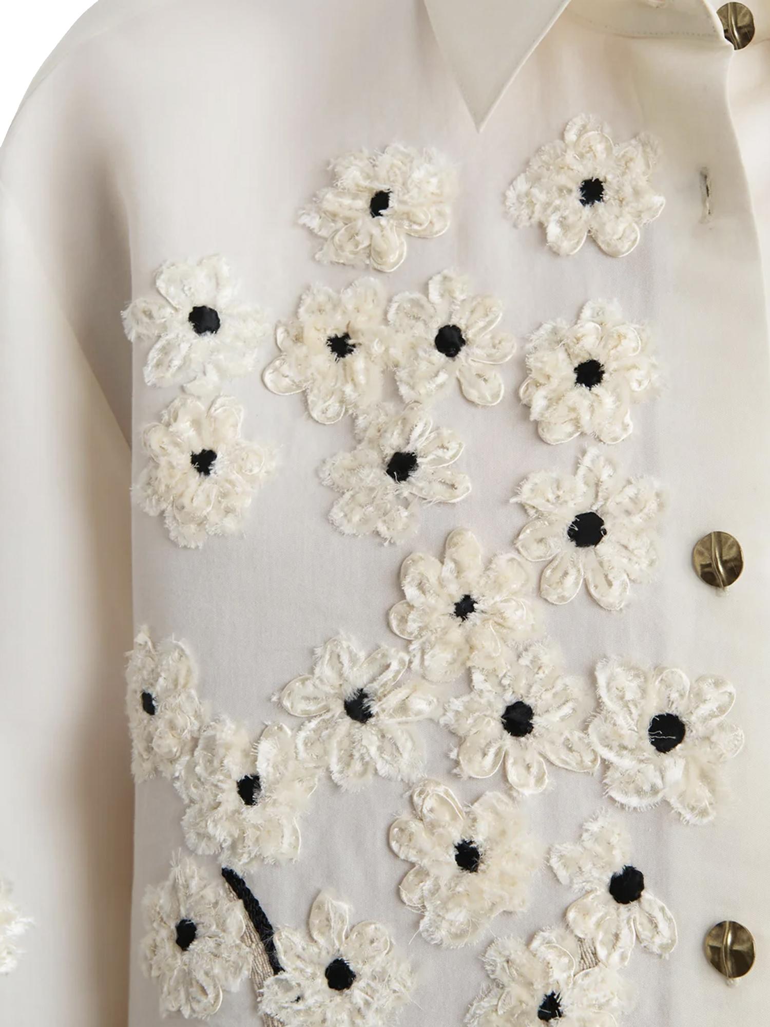 Camicia Argo con applicazioni floreali 2477343 682 KHAITE 