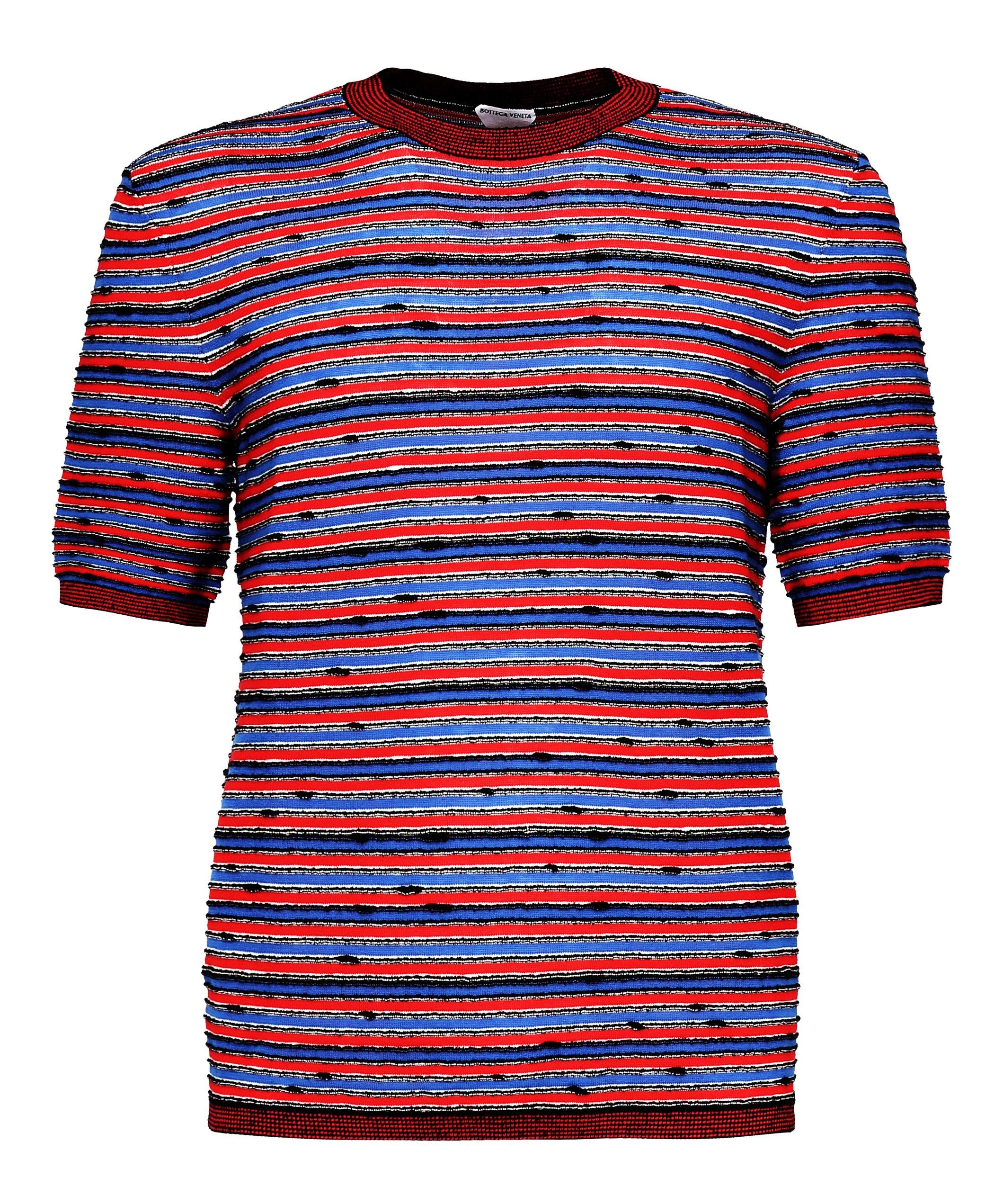 T-Shirt a righe in cotone 811528 V4WU04510 BOTTEGA VENETA 