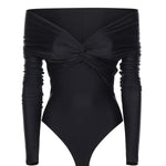 Body Kendall in lycra lucida T190714A TJP062BLACK THE ANDAMANE 