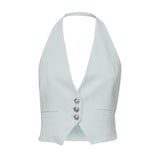 Gilet corto in cady tecnico 104931 A213E28 PINKO 