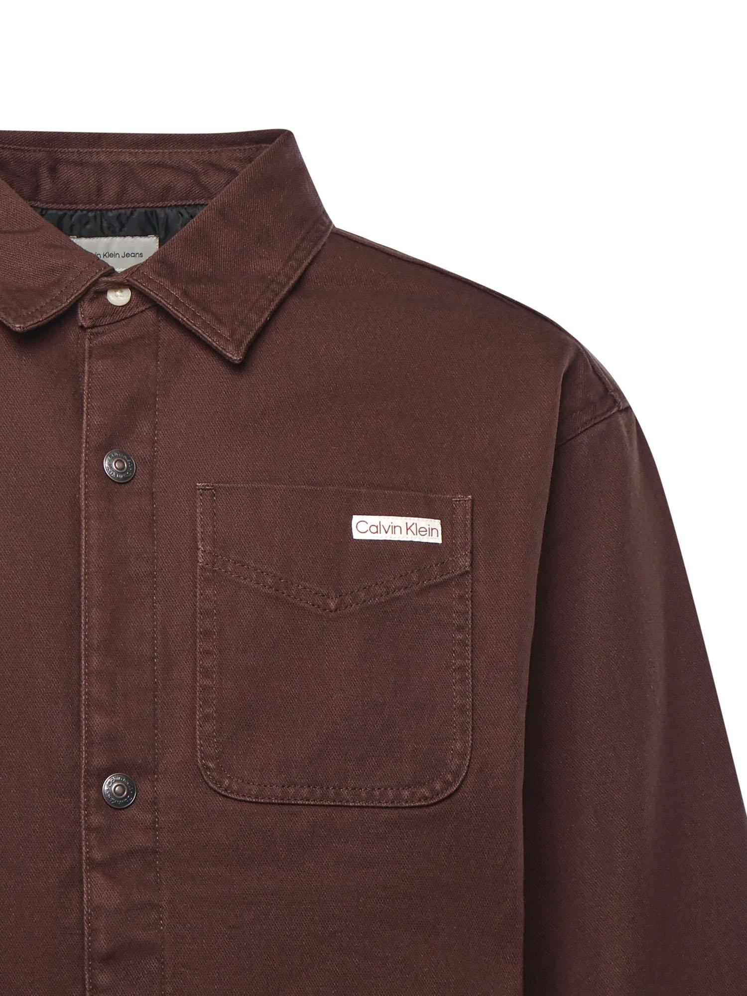 Overshirt in denim con logo LV04RD729G EO5 CALVIN KLEIN 