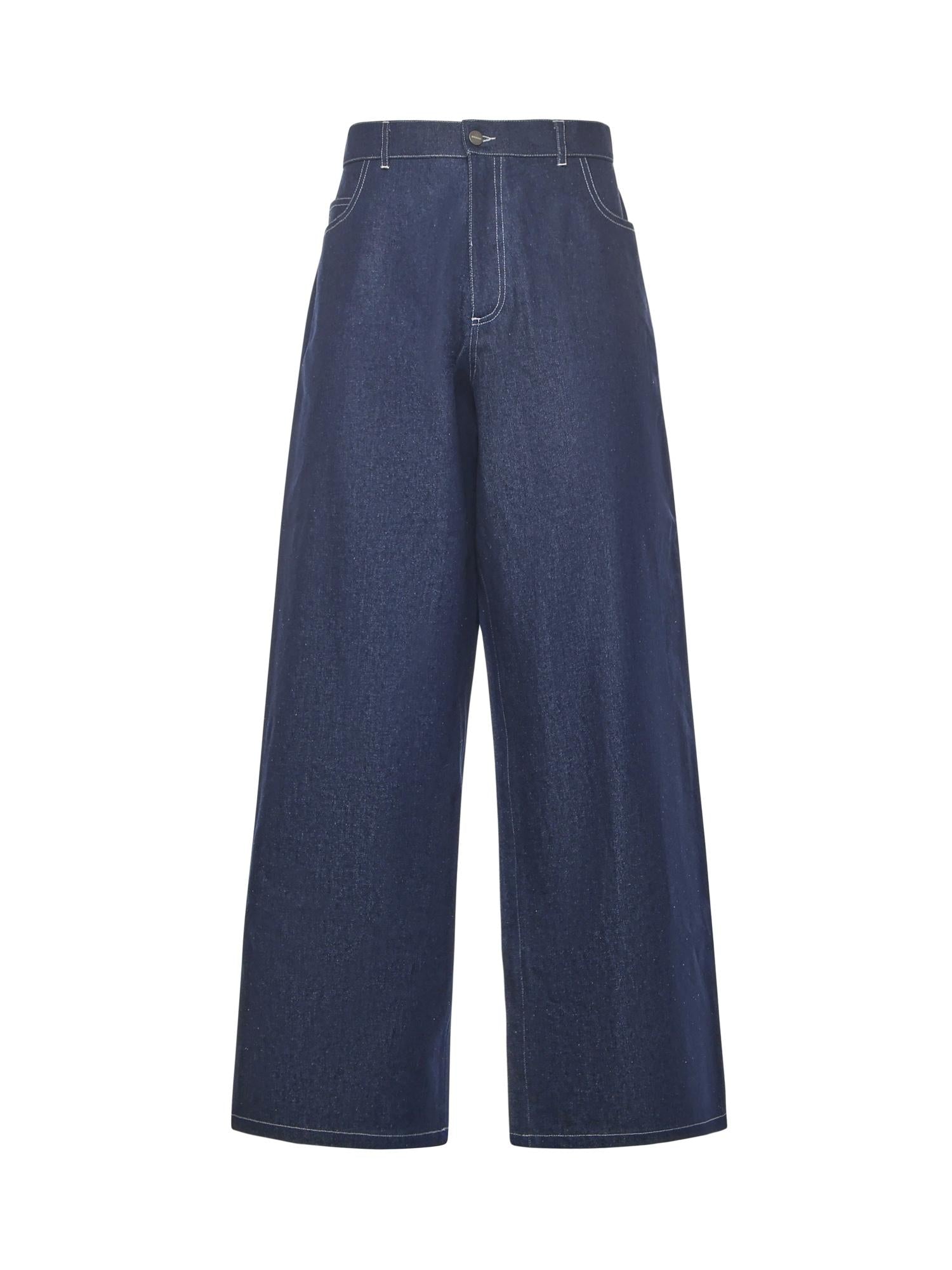 Jeans "Super loose" in denim PJ001003 BLU BONSAI 