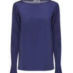 T-shirt in crêpe de Chine di seta e jersey 2611941048600 001 MAX MARA 