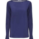 T-shirt in crêpe de Chine di seta e jersey 2611941048600 001 MAX MARA 