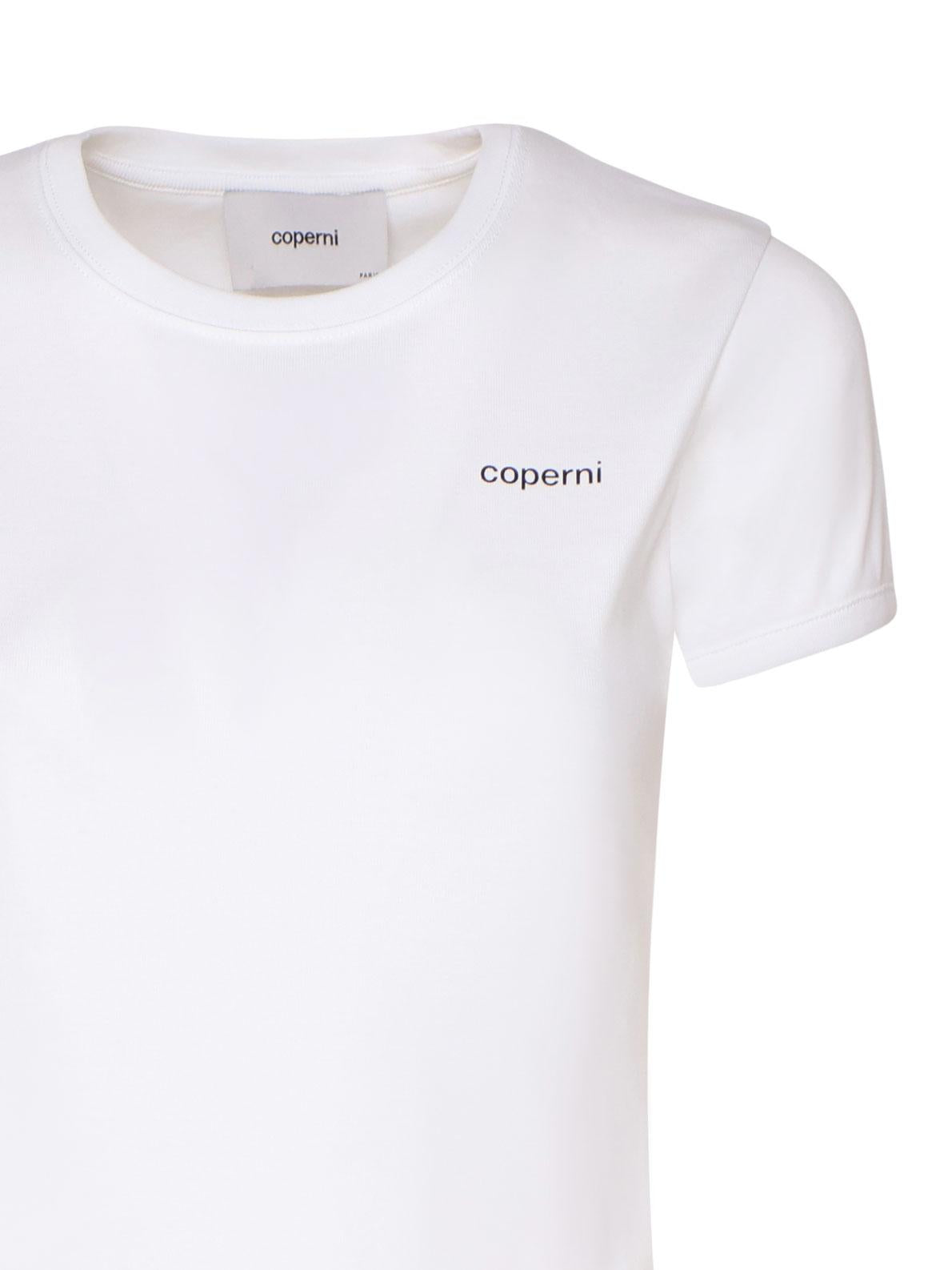 T-shirt in cotone con logo COPJS07F5012 WHTBLK COPERNI 
