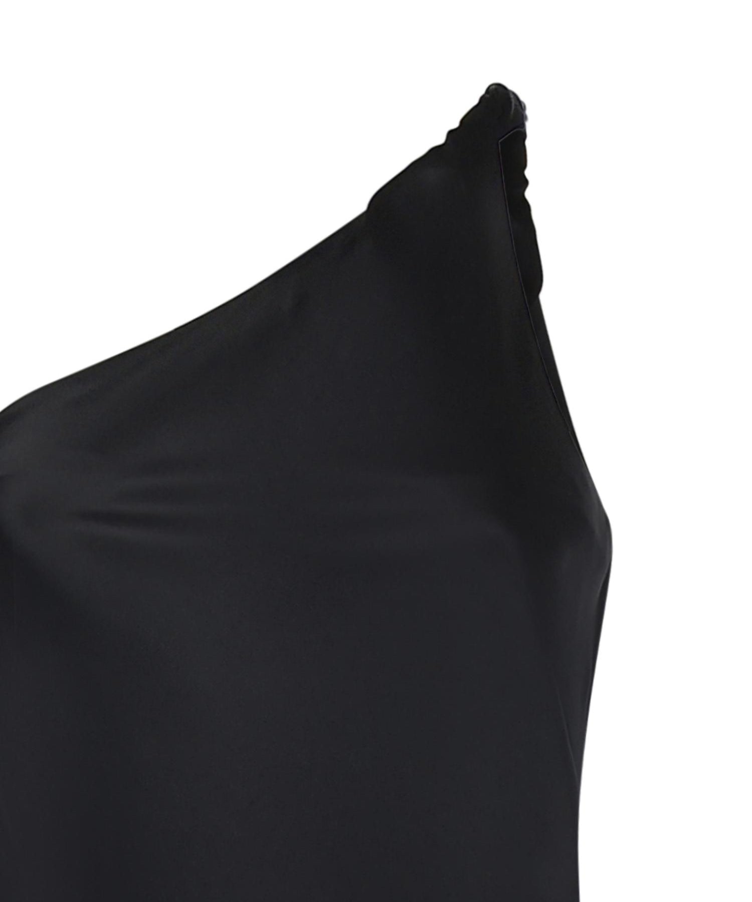 Abito in satin con frange 106352 A33DZ99 PINKO 
