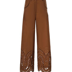Pantaloni Ray in cotone 263502 BROWN CHARO RUIZ 
