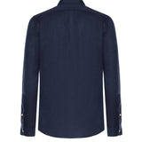 Camicia in lino con logo 710966294 504 POLO RALPH LAUREN 